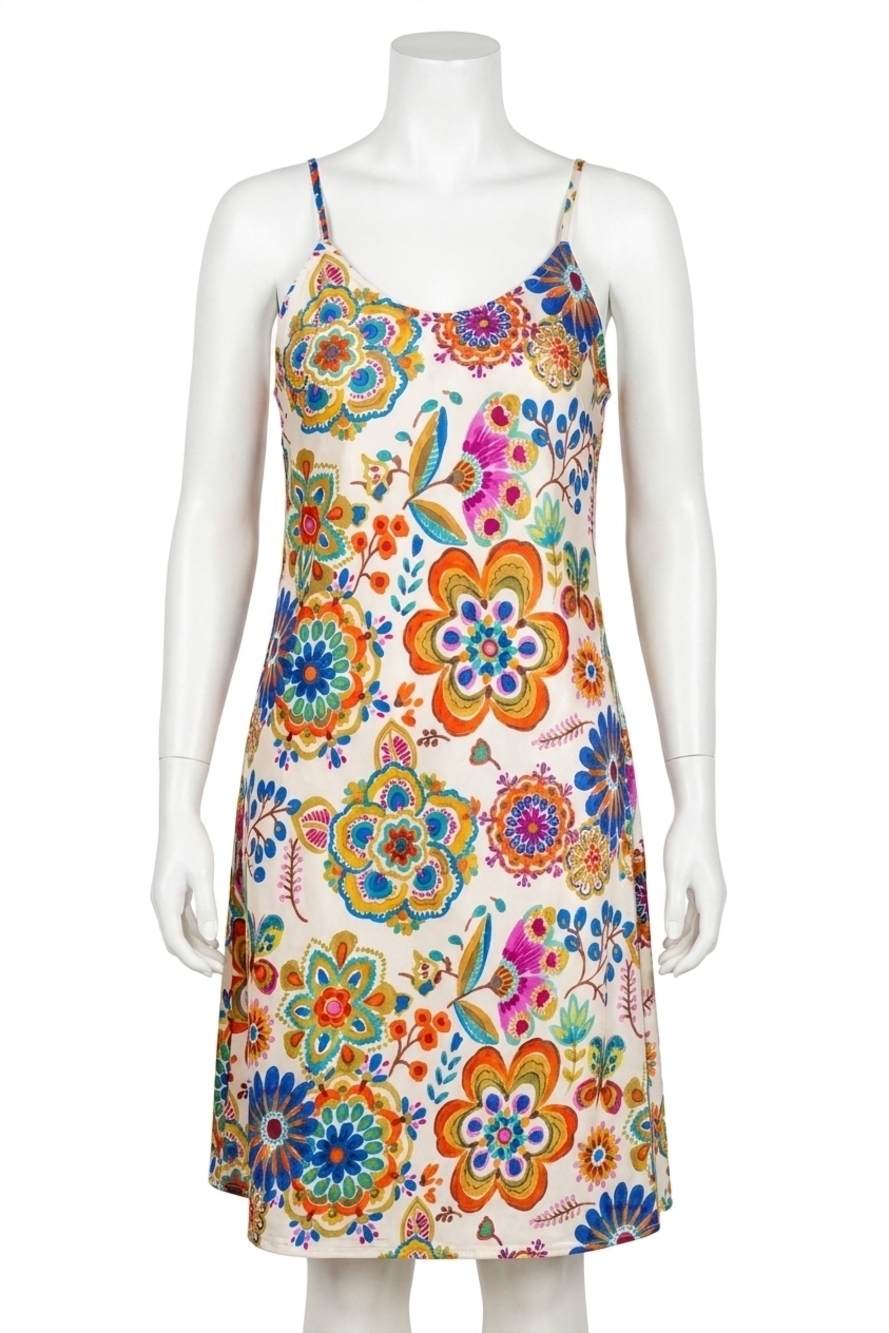NEW PAPARAZZI satin print slip dress in floral
